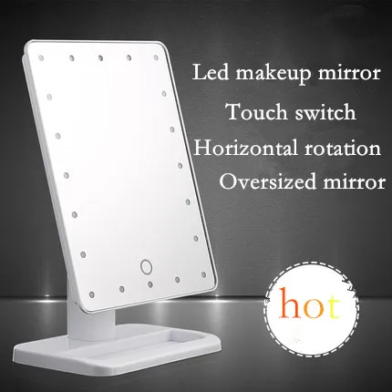 Aliexpress.com : Buy 2016 popular Large white makeup mirror LED cosmetic miroir high definition ...