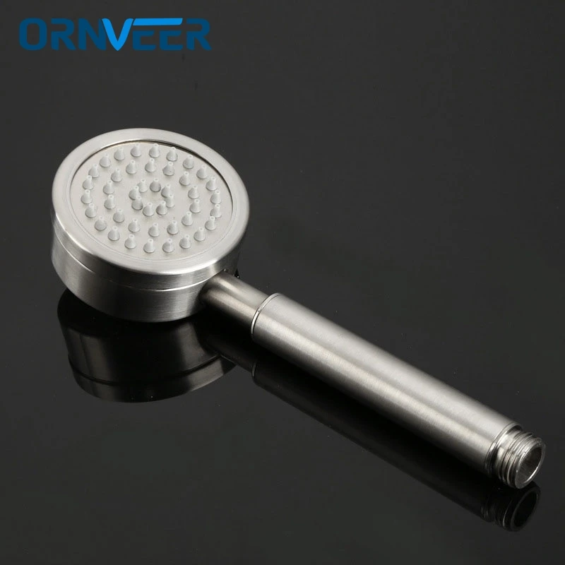 

304 Stainless Steel Shower Head Bathroom Shower Water Saving High Pressure Round Shape Hand Shower baby bath shower design