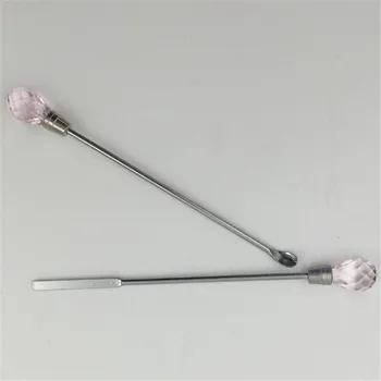 

Pigment Mixer Agitator 1pcs Stainless Steel Spoons + 1pcs Crystal Stirrers For Tattoo Eyebrow Ink Pigment