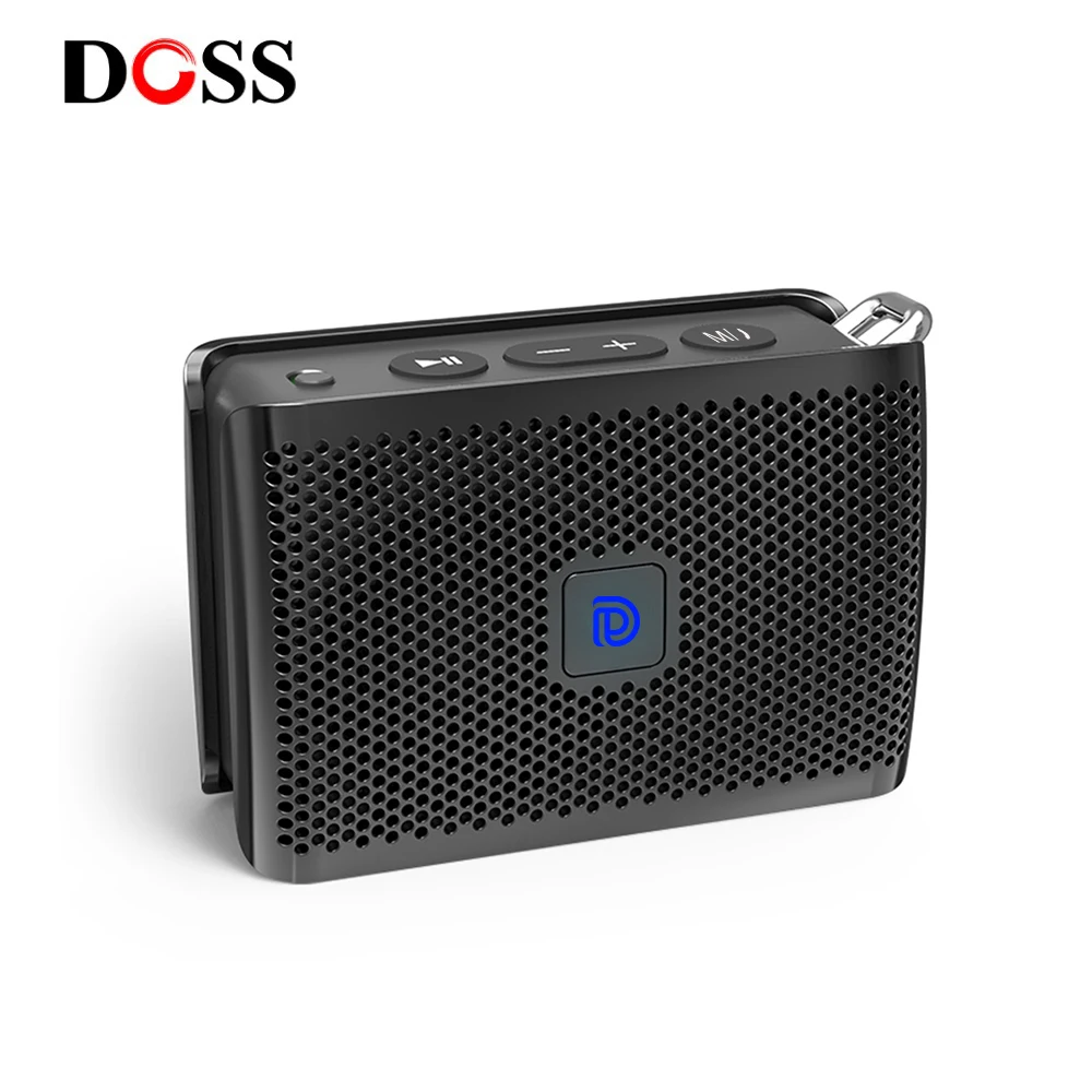 

DOSS Genie Portable Bluetooth Speaker IPX4 Mini Wireless Loudspeaker Stereo Clean Sound Box with Built-in Mic for Gift Present