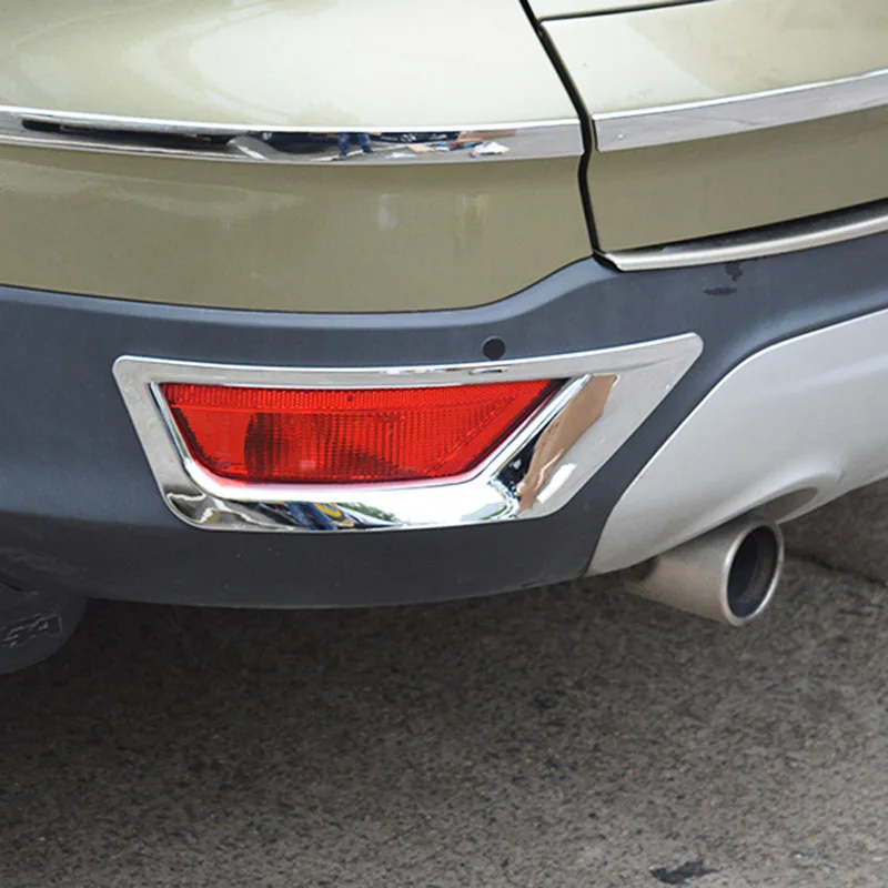 AX автомобильный Стайлинг хромированная лампа заднего противотуманного фонаря крышка отделка противотуманный светильник молдинг гарнир для Ford Escape Kuga 2013