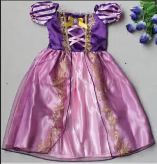 Новая фантазия ребенка Festa Holloween Белоснежки Рапунцель и Авроры Золушка София детская элегантная одежда для маленьких девочек платье принцессы - Цвет: Style D Rapunzel
