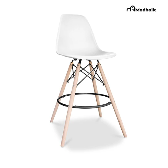 Modholic Paris Eiffel Style Woodleg Modern Bar Chair Stool