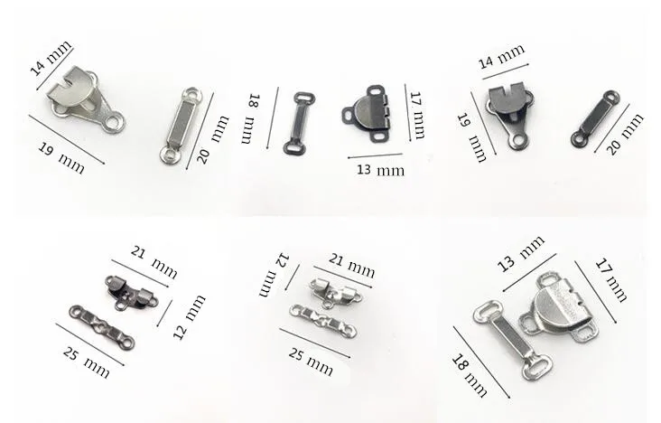1 комплект крючки для шитья и глаз металлическая застёжка Пряжка форма лягушки кнопки невидимая кнопка для бюстгальтера/пальто/воротник/аксессуары для одежды