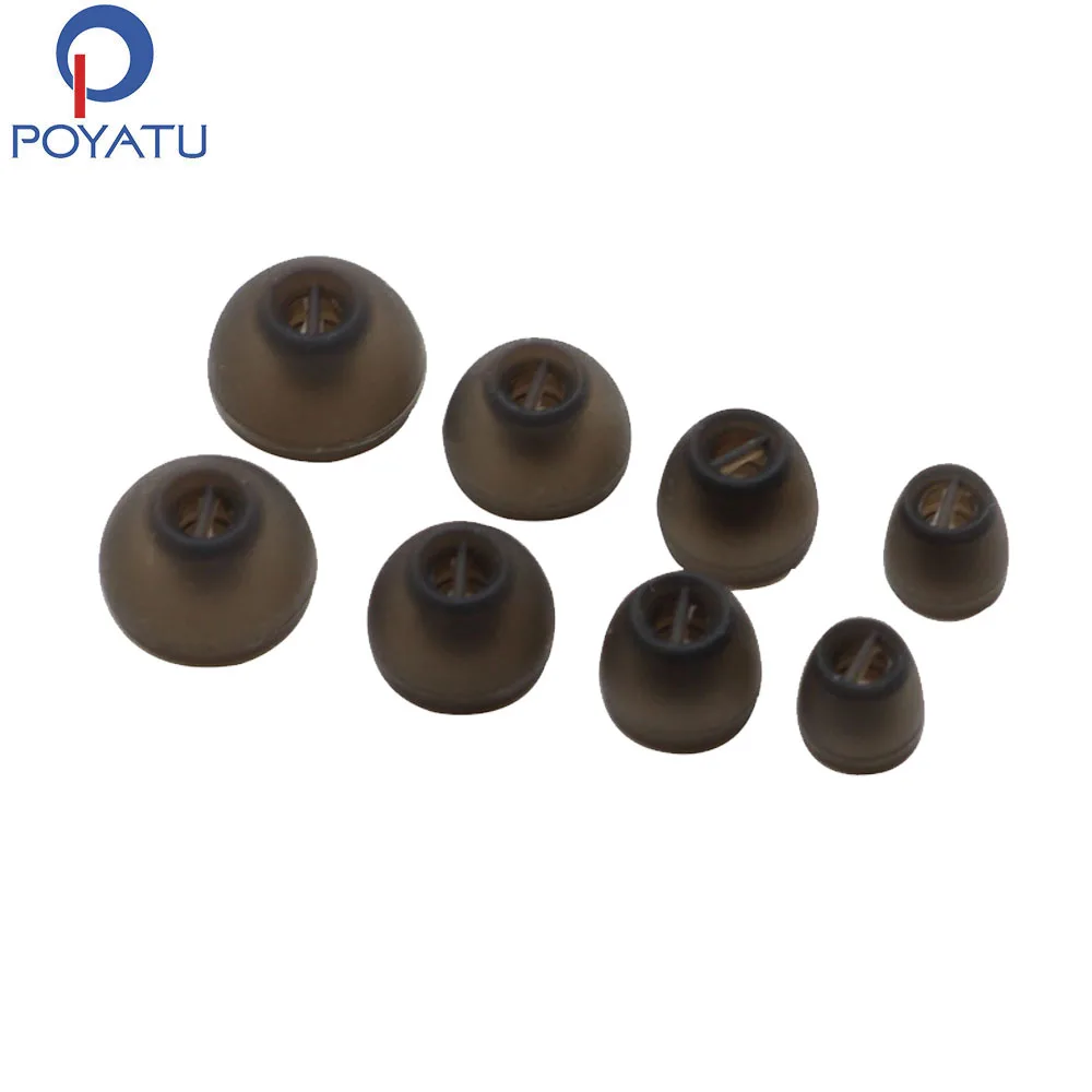 

POYATU 4 Pairs L M S XS In Ear Tips Earbuds Headphone Silicone Eartips Ear Sleeves Earbuds For Sennheiser Momentum In Ear Tips