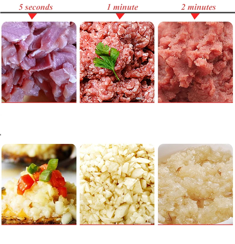 Мясорубка чеснок Овощной измельчитель машина электрическая автоматическая чаша резки 60 кг/ч кухонный комбайн чаша резак машина