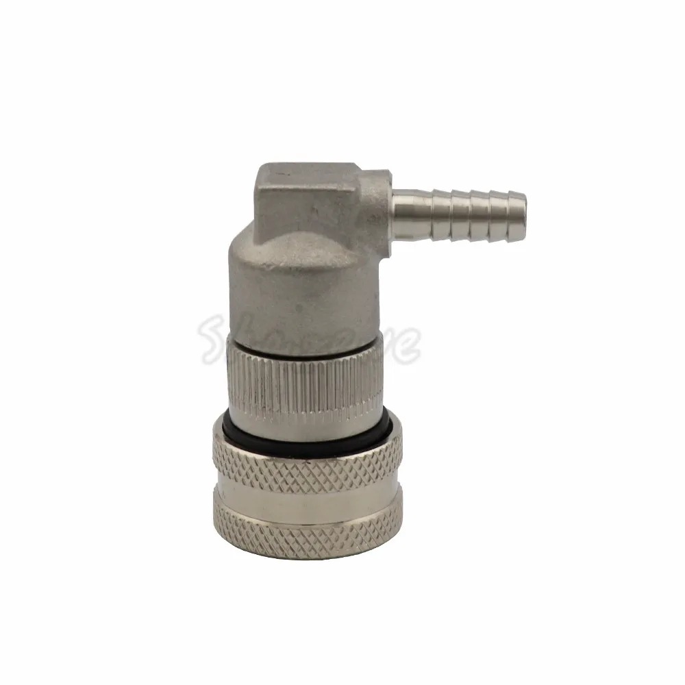 2Pcs Cornelius corny keg Stainless Steel Dispense Ball Lock Liquid & Gas Disconnect with 14inch Barb For Homebrew Beer Keg (7)