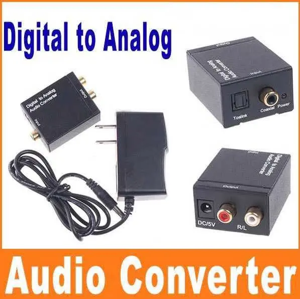 Free shipping Digital SPDIF Optical to Analog RCA Audio Converter