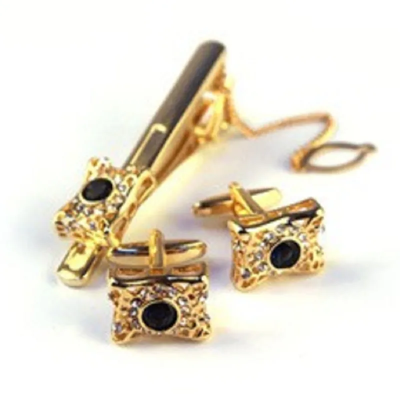 

men's cuff links & tie clip sets sleeve button cuff button stickpin set tie bar cuff-link suit shirt accessories 5 colors
