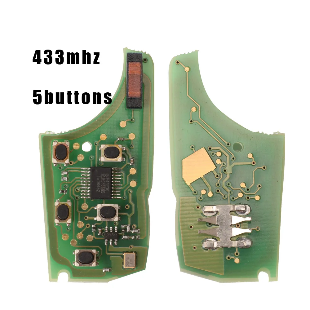 

jingyuqin Remote Key Electronic Circuit Board for Chevrolet Malibu Cruze Aveo Spark Sail 5 Buttons 434Mhz Car Alarm 4D46 ID46