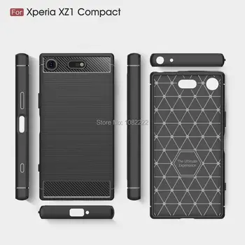 

30pcs/lot wire drawing Silicone TPU Soft Cover Case for Sony Xperia XZ1 Compact/ XZ1 Mini Mix model