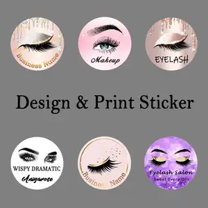 Image 1 - Customize Logo Edit Picture Print Sticker Professional Design and Print Servie for Eyelash Store or Beauty Salon