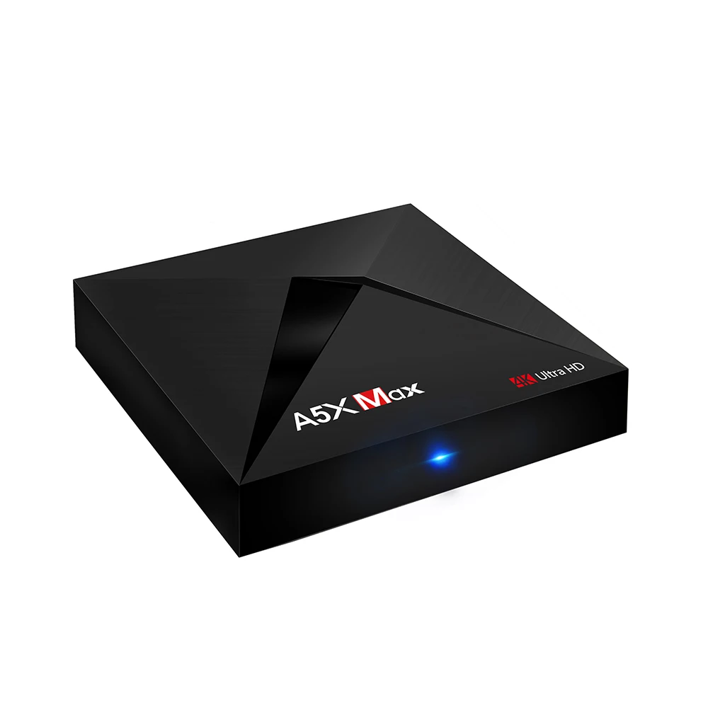 

A5X Max Android TV Box RK3328 4GB RAM 32GB 4K HD Smart TV Box with USB 3.0 Smart IPTV M3U espana French Italian Spain Arabic