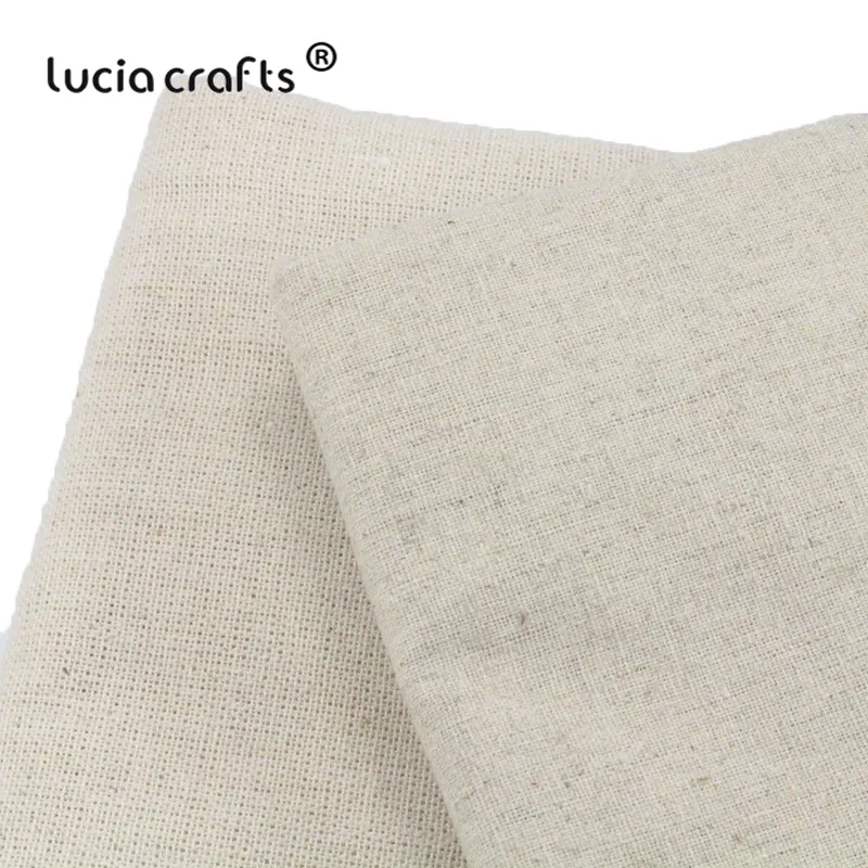 Lucia crafts 1 шт./лот 135*45 см/155 см* 50 см Ткань, натуральный цвет хлопок льняная ткань DIY Одежда ручной работы материалы CH0904
