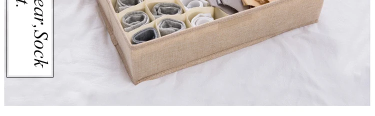 Luluhut моющаяся коробка для хранения нижнего белья складная коробка для хранения различных сеток Носки Органайзер Ящик бюстгальтеры сортировочная коробка домашняя организация