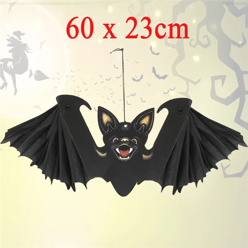 Funny Halloween Props Masquerade Party Decoration Hanging Vampire Bat