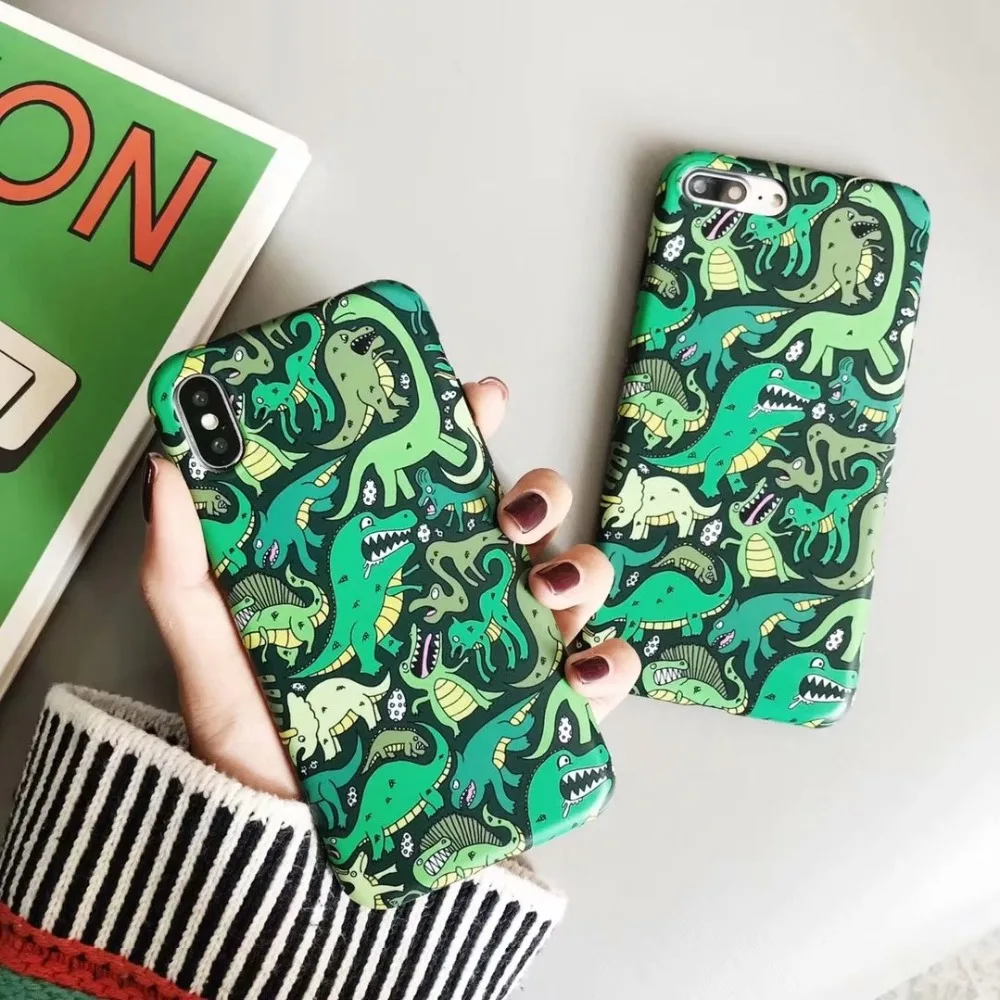 3D Cute Dinosaur Pattern Silicone Soft Phone Case For iphone 6 6s 7 8