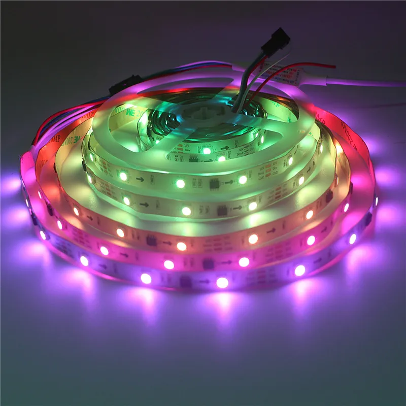 SMD 5050 RGB светодиодный светильник мечты индивидуально адресуемый DC12V WS2811 2811 1 IC