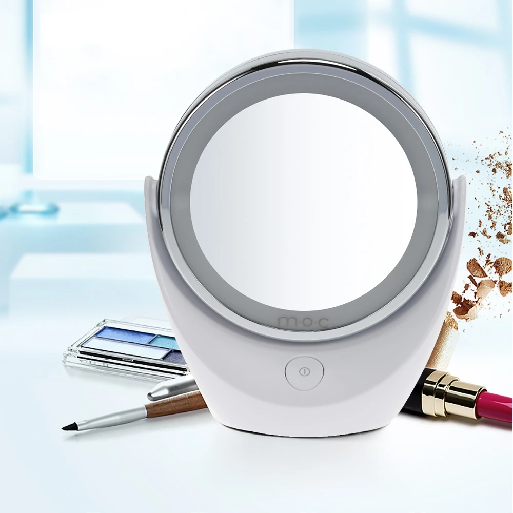 Portable LED Makeup Mirror with Light Double sided Pocket Lighted