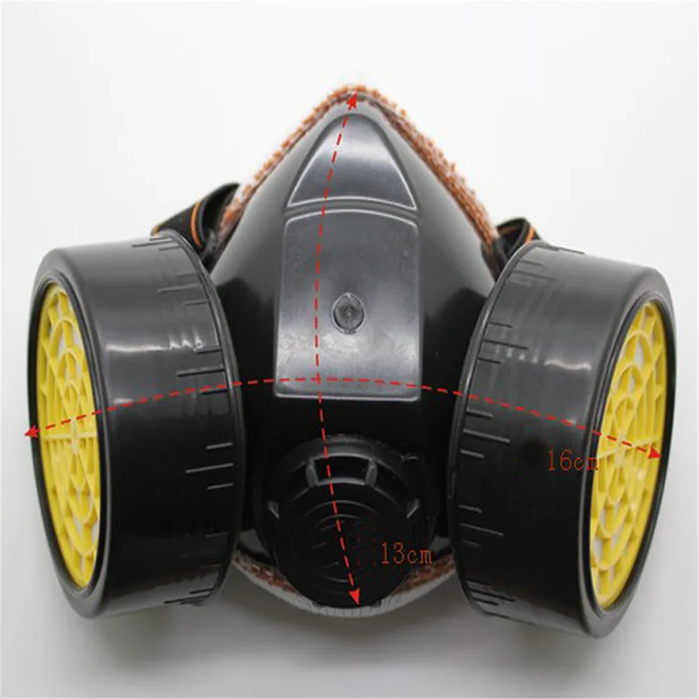 1 шт. мульти-функциональные картриджи фильтр хлопок Маска химический противогаз Анти-пыль активная углеродистая маска очки для глаз маски