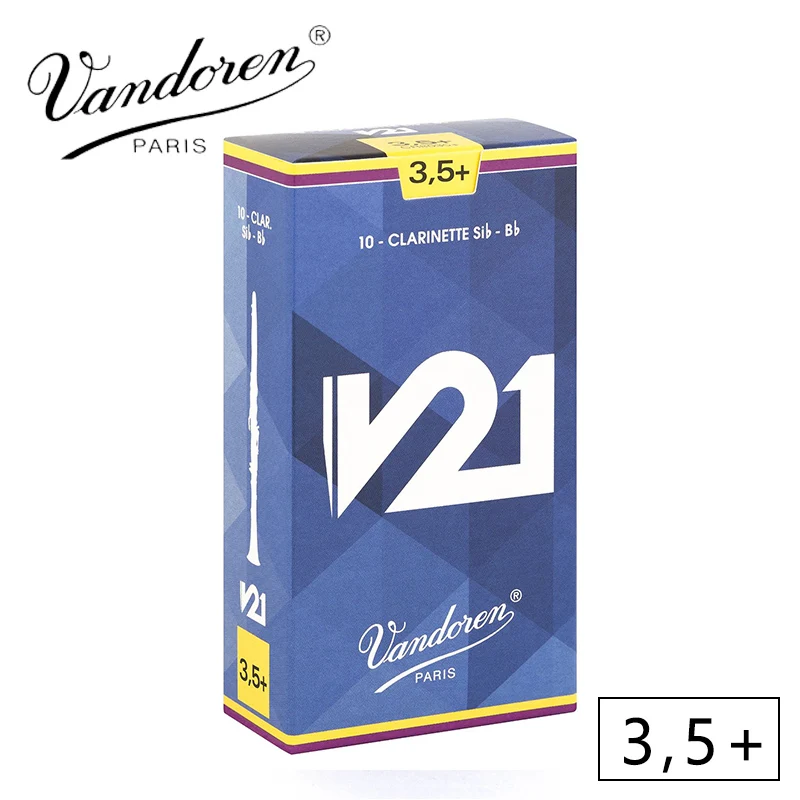 Мундштук для кларнета vandoren V21 кларнет BB сила тростника 2,5#3#3,5#3,5+#4# коробка 10 [ ] - Цвет: 3 and half plus