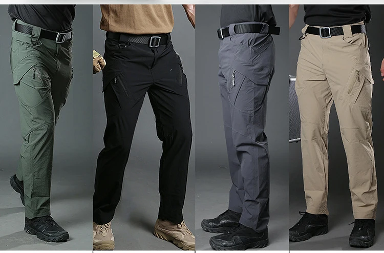 Мужские тактические брюки военные летние водонепроницаемые брюки карго быстросохнущая легкая одежда армейские боевые штаны для пейнтбола