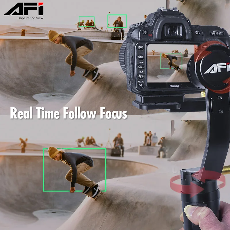 AFI VS 3SD Camera Stabilizer gimbal dslr soporte Handheld 3 Axle video mobile Brushless with Servo Follow Focus|gimbal stabilizer|steady gimbalfor