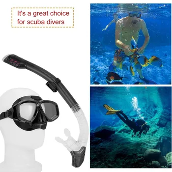 

Professional Diving Masks Goggle Full Dry Silicone Snorkel Tube Set Men Women Diving Swimming Water Sports Equipment