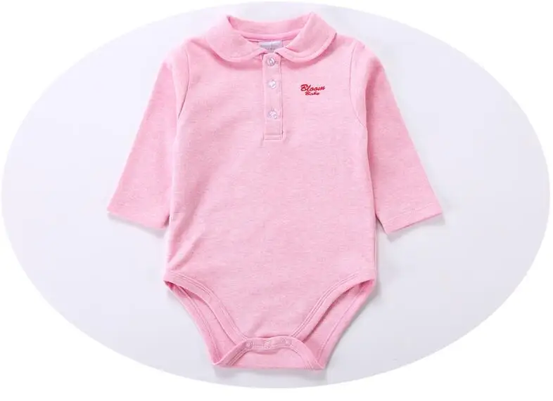 pink Детские боди комбинезон одежда для маленького мальчика одежда для девочек тела ребенка детская одежда с длинными рукавами опрятный стиль колледжа детская одежда - Цвет: pink