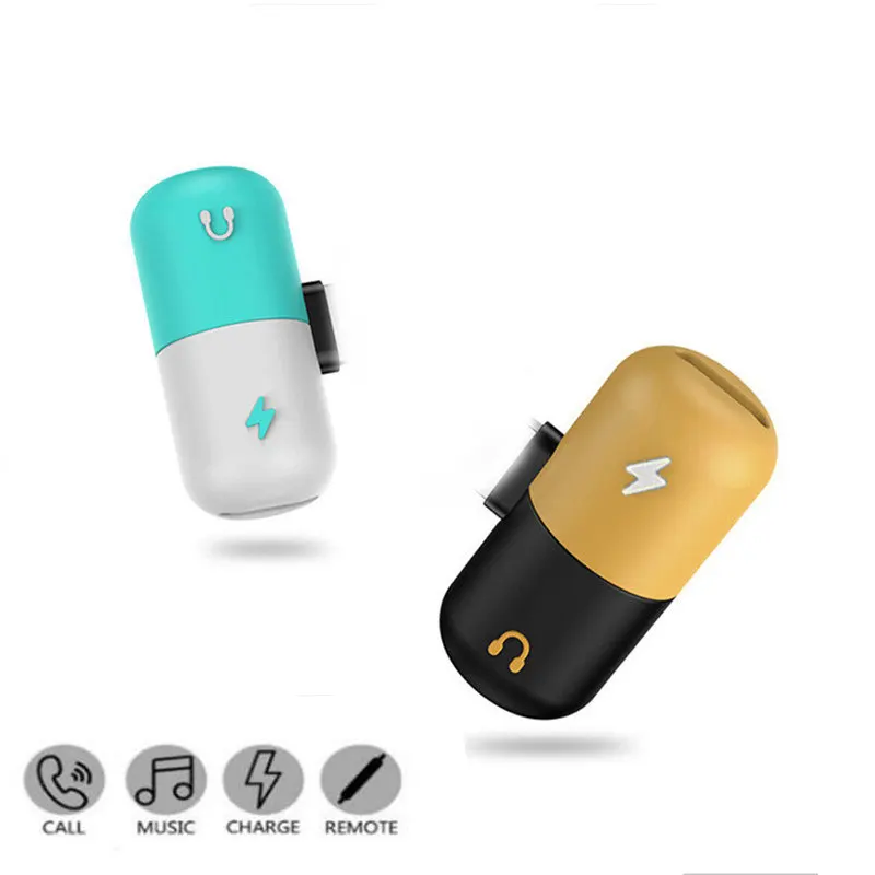 

For lightning Audio Charging Calling Connector For iPhone X 8 7 Plus XS XR For Lighting Headphone Adapter AUX Splitter Adaptador