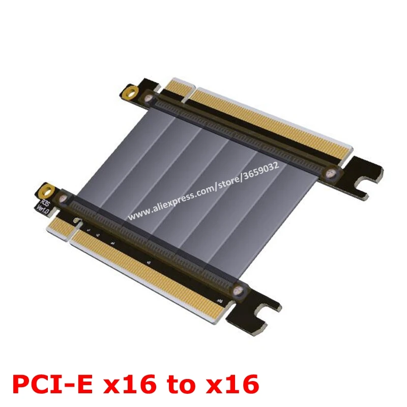 Riser PCI-E 3.0 x16 to x16 Male to male Graphics card riser pci e PCIe pci express 16x to 16x 16 risers Extension cable 128G/bps