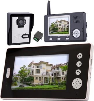 

2.4Ghz Wireless Intercom Video Door Phone With One 3.5 Inch and One 7Inch Wireless Monitor