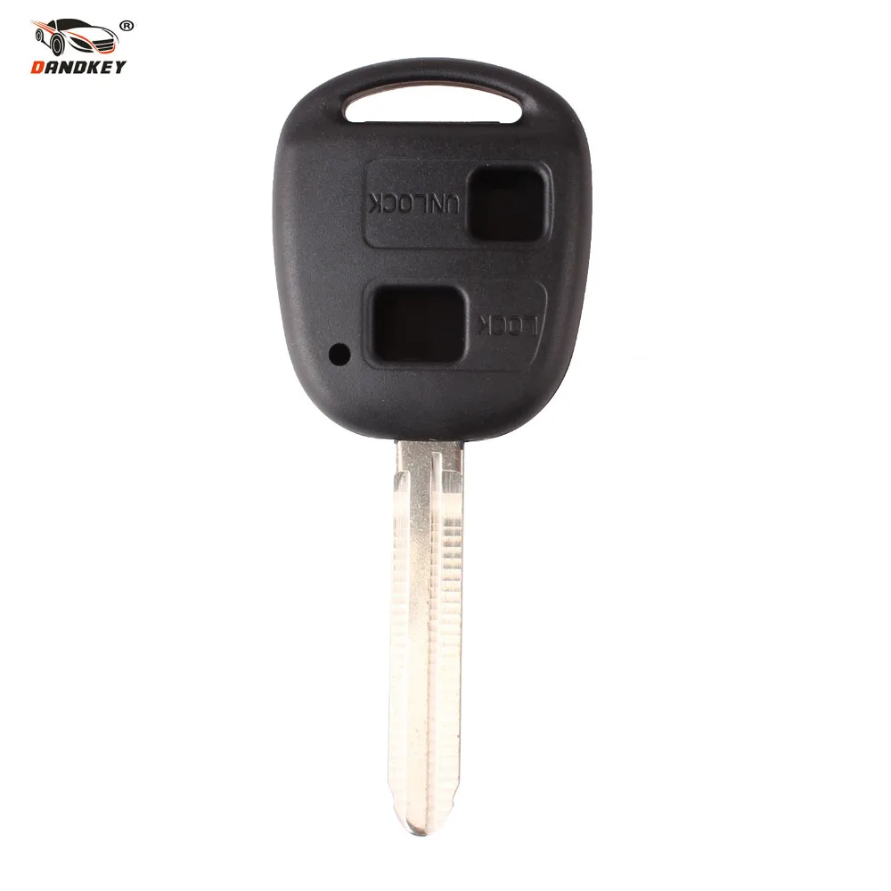 

DANDKEY Remote 2 Buttons Uncut Blade Key Case Styling Cover Shell For TOYOTA CAMRY RAV4 Corolla PRADO YARIS Dropship