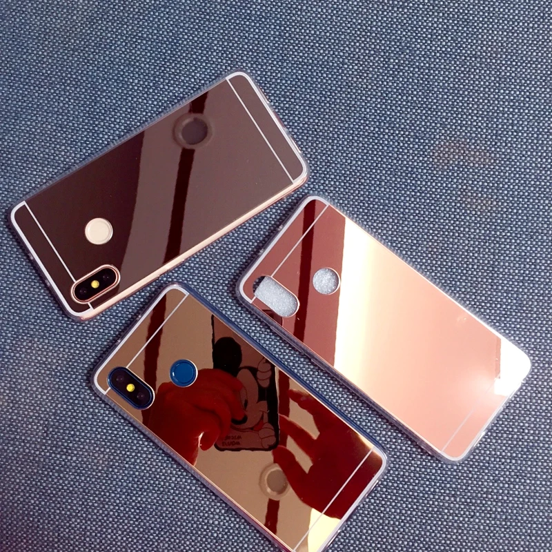 Телефон чехлы для Xiaomi Redmi Note ТПУ Назад Защита Чехол 3 S S2 крышка отражают зеркало