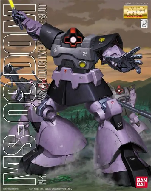 

100% Genuine BANDAI GUNDAM /  MG 1/100 MS-09 DOM GUNDAM UC Assembled gundam model Robot gunpla