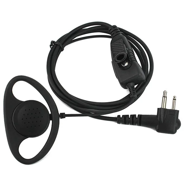 Retevis R-122 D Shape 2Pin Soft Ear Hook Headset  (7)