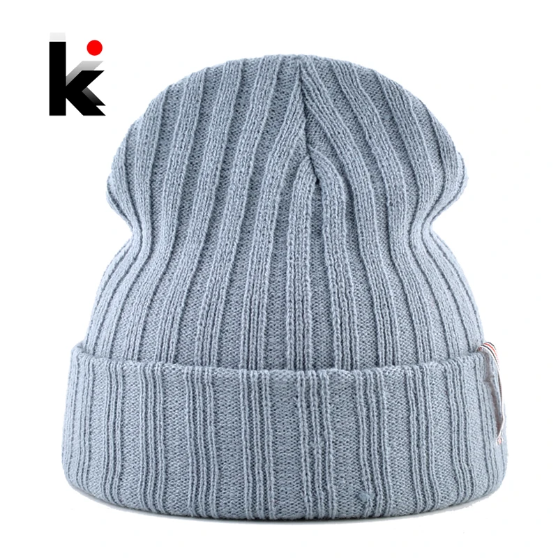 Solid Beanie Мягкий Вязаный головные уборы для мужчин и женщин осень зима шапки унисекс шапочки Мода хип хоп кепки 11 цветов Hat