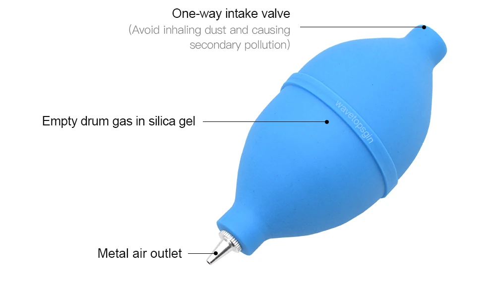 WaveTopSign плотная резинка для пыли с металлической насадкой 12x5,5 см использование для очистки Co2 Лазерное зеркало и объектив