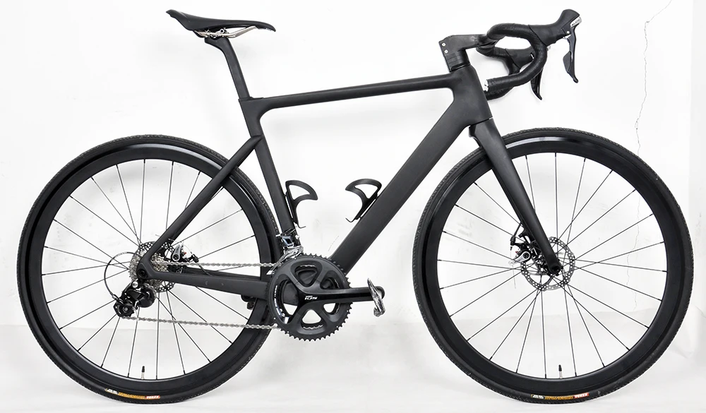 Top 2019 Full hidden cables Flat mount aero road bike frameset with fork/seatpost/handlebar Ultra-light 975g DI2/Mechanican R12 23