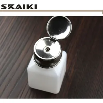 

Free Shipping 1 pcs 100ml Plastic alcohol jug Press type alcohol jug for Electronic manufacturer and laboratory