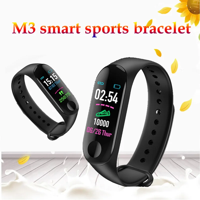 

M3 smart bracelet fitness heart rate monitoring running training information reminding sedentary reminder M3Plus motion tracking