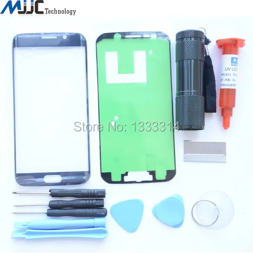 Genuine Front Screen Outer Glass Lens Replacement for Samsung GALAXY S6 Edge Touch Panel Cover with