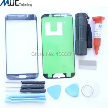 Genuine Front Screen Outer Glass Lens Replacement for Samsung GALAXY S6 Edge Touch Panel Cover with Adhesive +UV Torch Free Tool