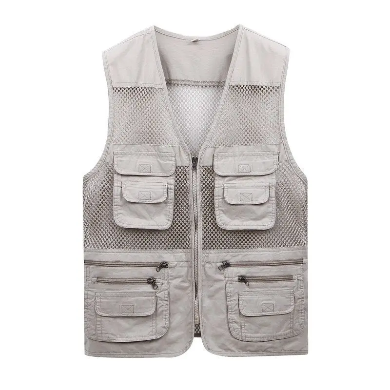 

More than 2020 vest pocket man thin mesh vest in summer