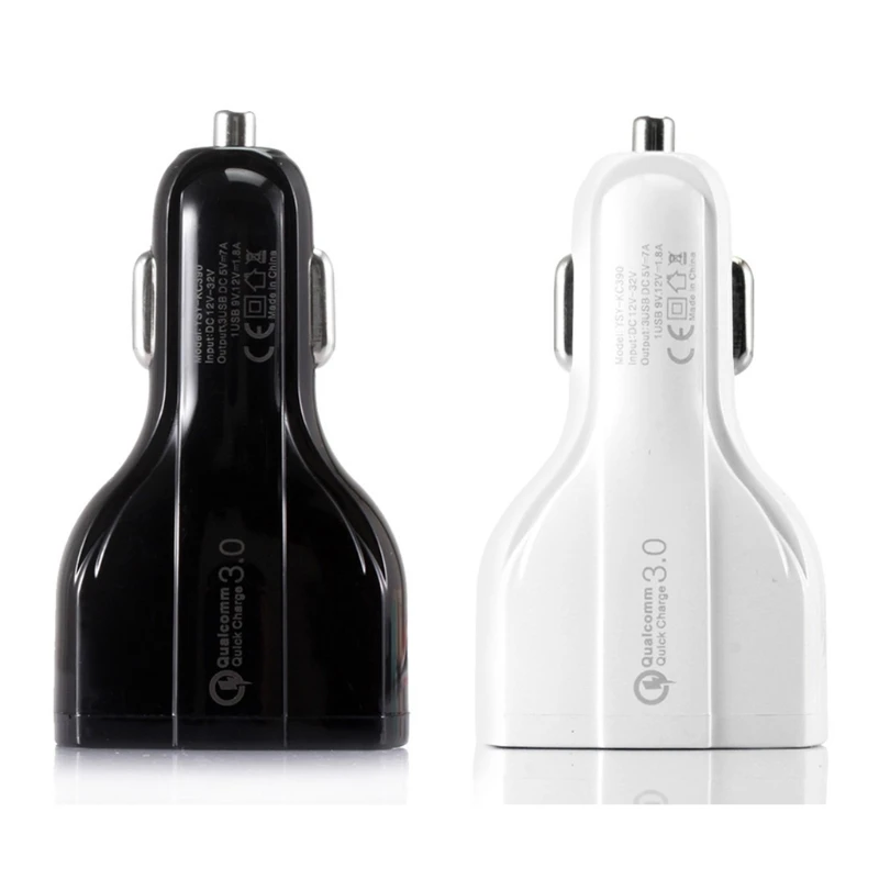 

3 USB QC 3.0 Fast Car Charger Quick Charge 3.0 for iPhone Samsung Xiaomi HTC GPS