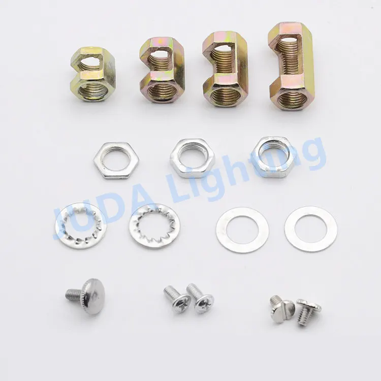 

M10 M4 thread nut Hexagon nuts M10 fasteners washer threaded insert Screw nut M4 tooth nut for chandeliers led pendant light DIY