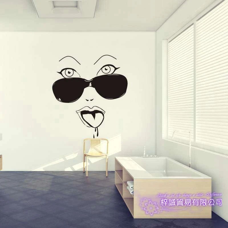 Наклейка на стену для ванной комнаты художественное украшение дома постеры