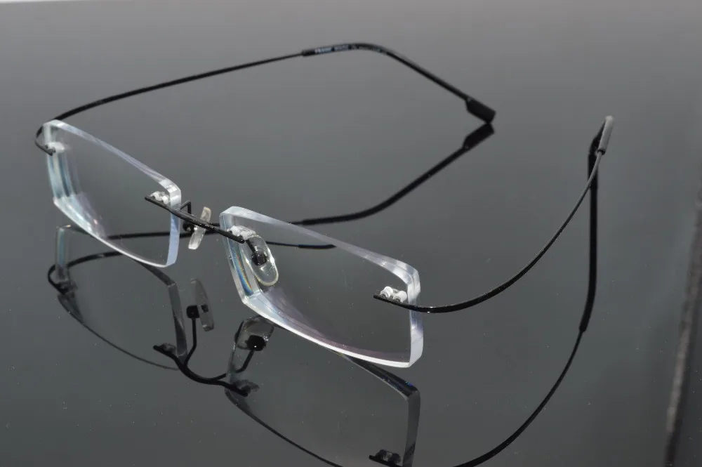 

2016 Titanium Alloy Hingeless Rimless Reading Glasses Ultra light UV400 Anti-fatigue Lenses +1.0 +1.5 +2.0 +2.5 +3.0 +3.5 +4.0