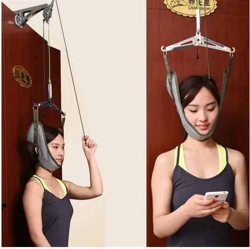 

Good gift for your family Home Use Over Door Cervical Traction Set for Fast And Easy To Relieve Neck Shoulder Pain