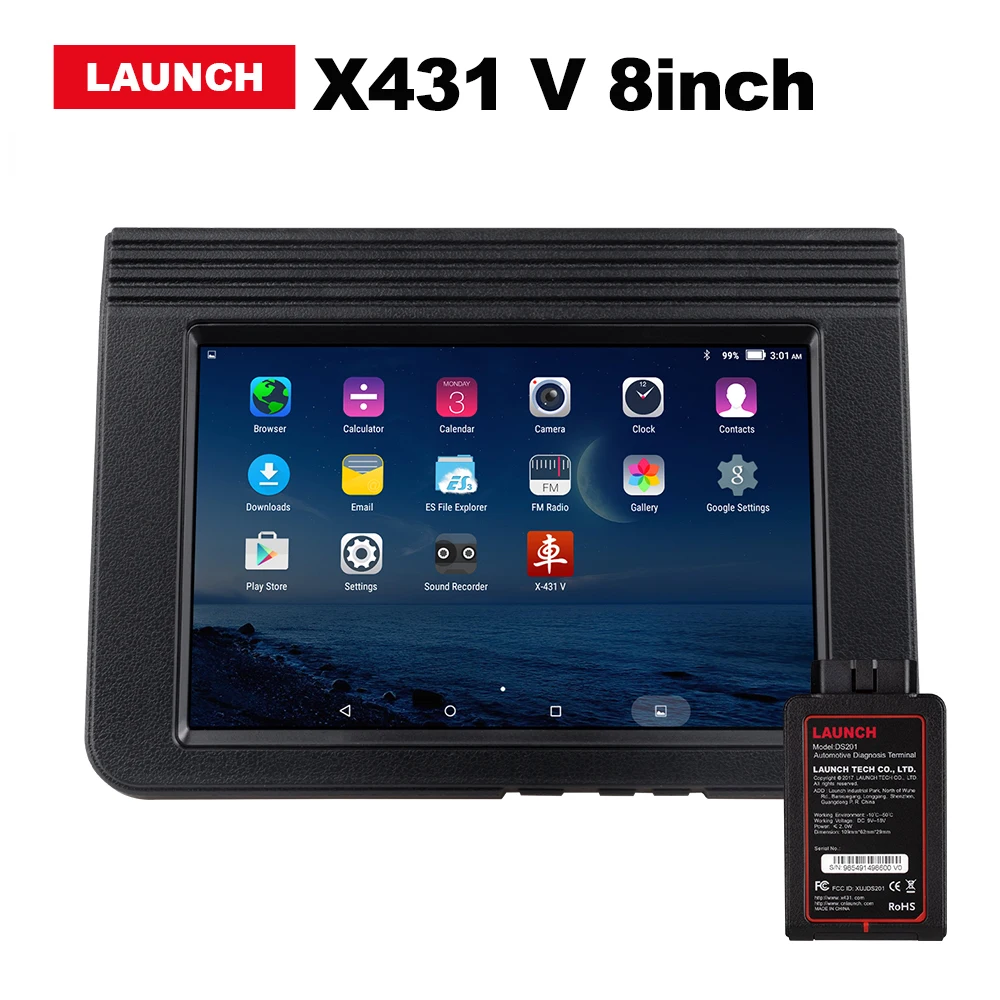 Автомобильный диагностический сканер LAUNCH X431 V новый дизайн 8 дюймовый
